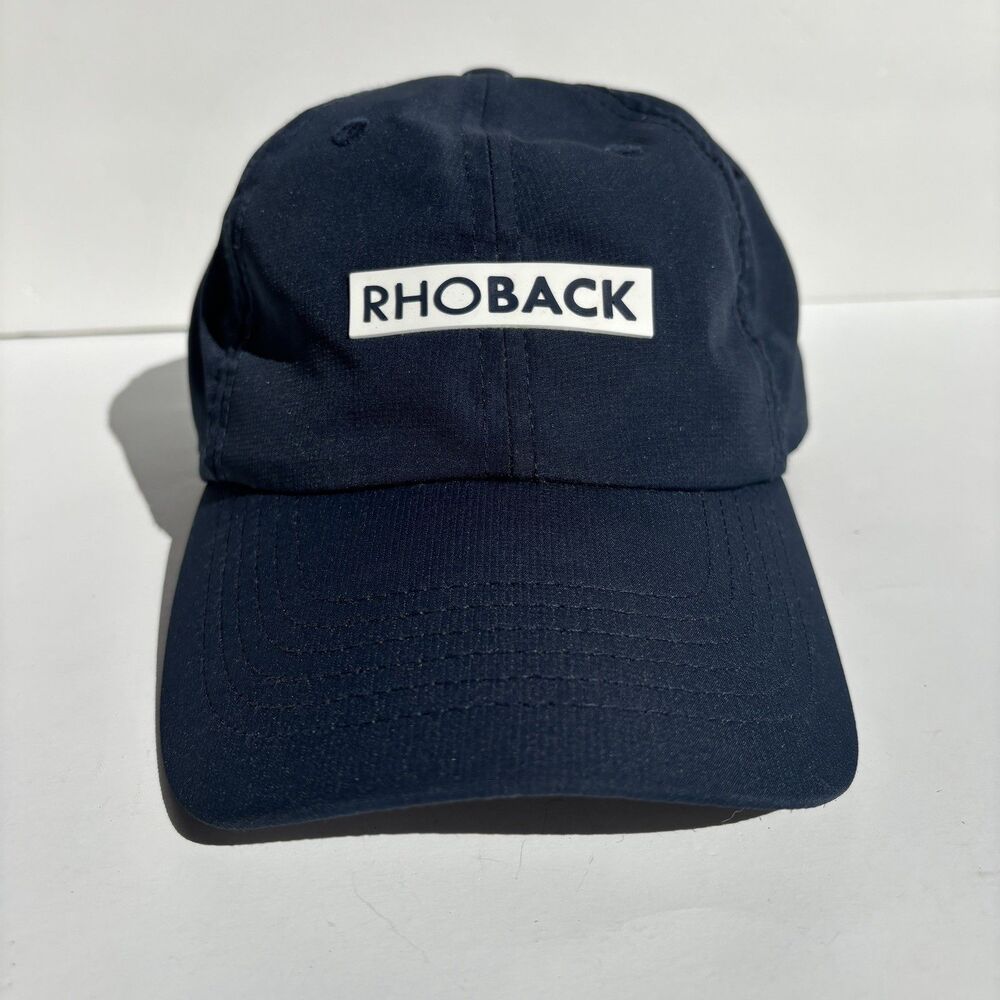 Rhoback Navy Solid Baseball Cap Hat One Size Mens Casual Golf Lightweight